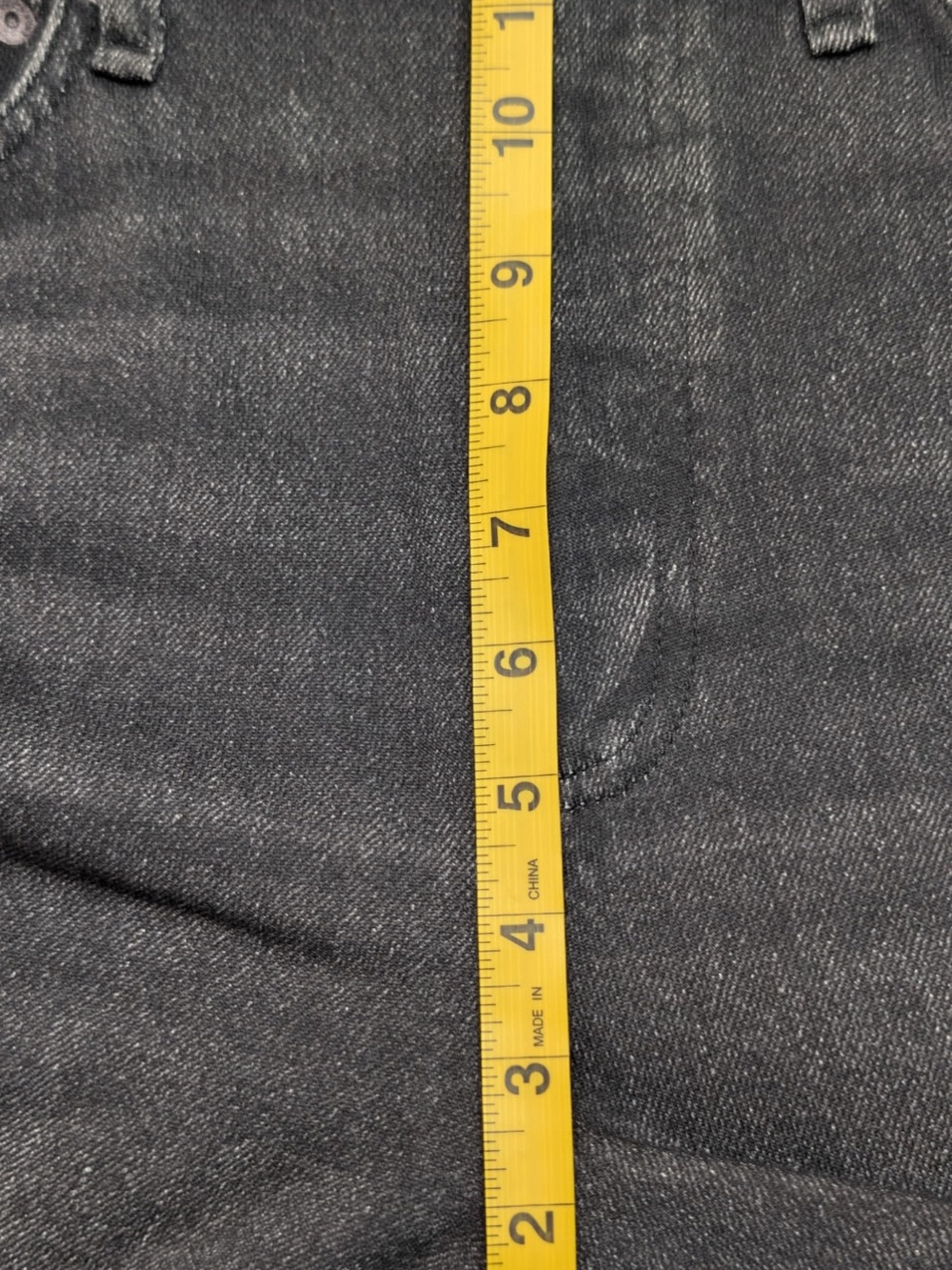 rag & bone Miramar Terry Wide-Leg Faux Denim Pants in Charcoal Black Wash - Picture 12 of 16